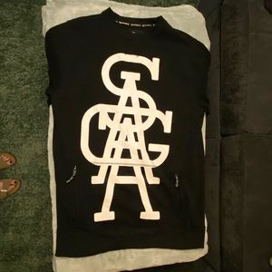 Saga men’s crew neck sweatshirt - XL black/white